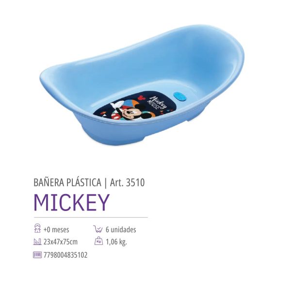 BAÑERA PLÁSTICA | Art. 3510  MICKEY - Imagen 2