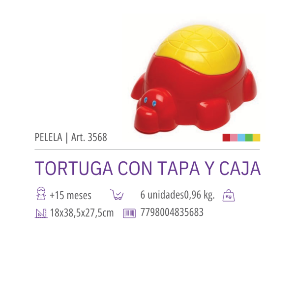 PELELA CON TAPA Y  CAJA| Art. 3568 - Imagen 2