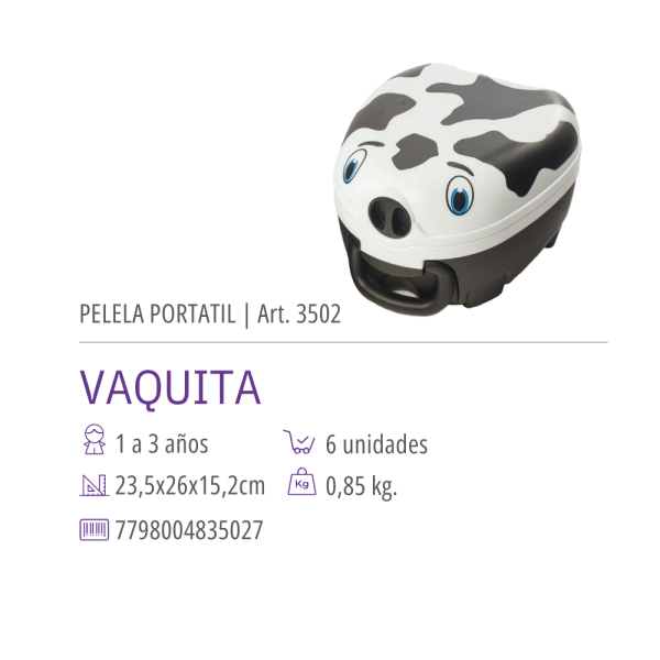 Pelela Portátil Vaquita - Imagen 2