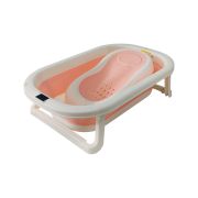 BAÑERA PLEGABLE + REDUCTOR SOFT ROSA