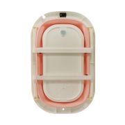 BAÑERA PLEGABLE + TERMOMETRO – ROSA