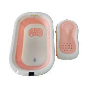 BAÑERA PLEGABLE + REDUCTOR SOFT ROSA