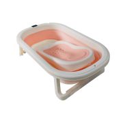 BAÑERA PLEGABLE + REDUCTOR SOFT ROSA
