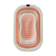 BAÑERA PLEGABLE + REDUCTOR SOFT ROSA