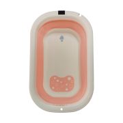 BAÑERA PLEGABLE + TERMOMETRO – ROSA