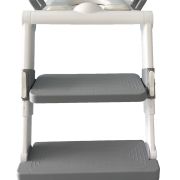ESCALERA REDUCTOR DE INODORO SOFT CON MANIJA GRIS