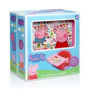 SILLA BOOSTER CON BANDEJA PEPPA PIG