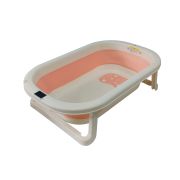 BAÑERA PLEGABLE + TERMOMETRO – ROSA