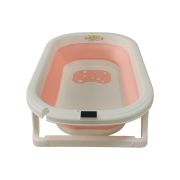 BAÑERA PLEGABLE + TERMOMETRO – ROSA