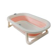 BAÑERA PLEGABLE + TERMOMETRO – ROSA