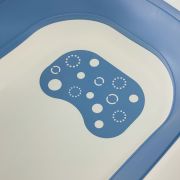 BAÑERA PLEGABLE + TERMOMETRO – AZUL