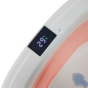 BAÑERA PLEGABLE + TERMOMETRO – ROSA